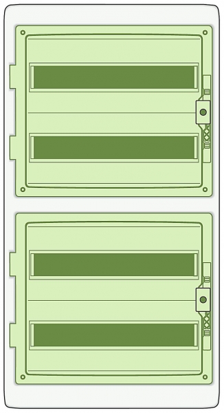 Бокс  универсальный Kaedra Schneider Electric 13437 навесной 72м IP65 (4х18м)