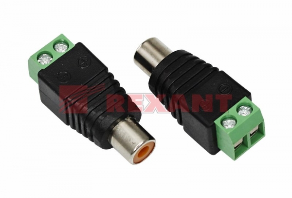 Разъём  гнездо RCA  с клеммной колодкой  (блистер)  REXANT 14-0414