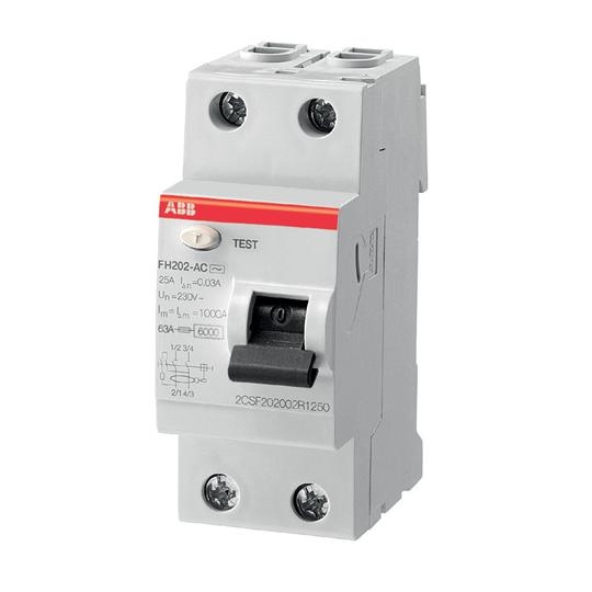 Устройство защитного отключения  2П  40А 100мА  ABB  FH202  тип АС  2CSF202006R2400
