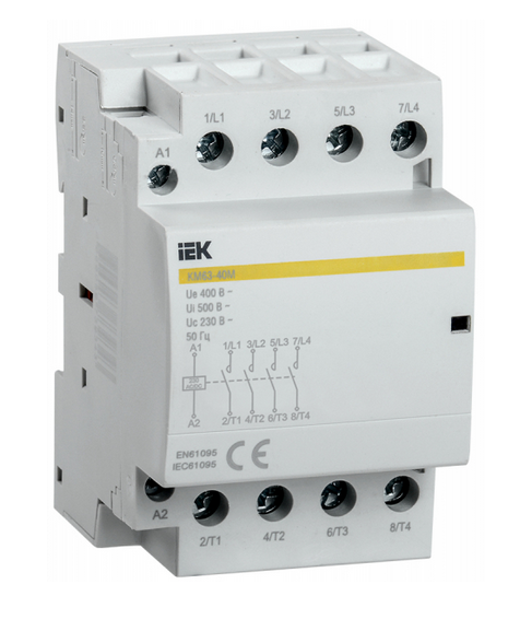 Контактор модульный КМ63-40М AC/DC IEK