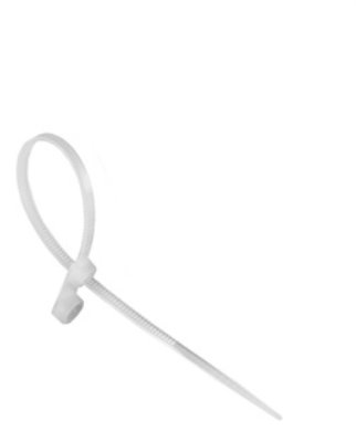 Хомут (стяжка) с монтажным отверстием  4.3 х 200  белый  (100шт) TDM SQ0515-0505
