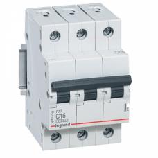 Выключатель автоматический  3П  63А  характеристика C  4,5кА  Legrand  RX3 419714