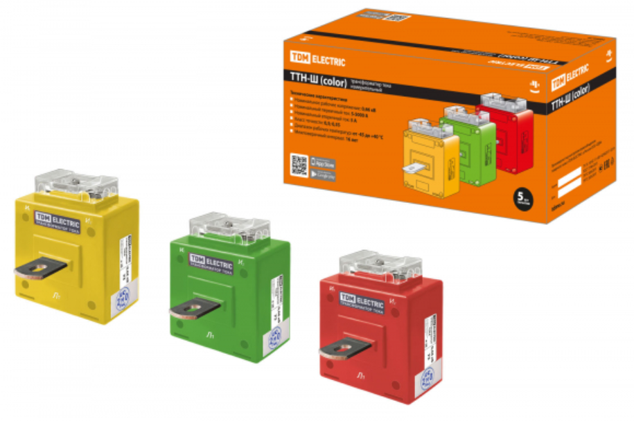 ТТН-Ш 200/5- 5VA/0,5-Р (3 шт., color) TDM