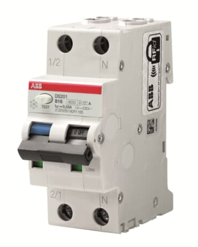 Дифференциальный автомат  2П  20А  ABB характеристика  С тип А DS201 C20 A30
