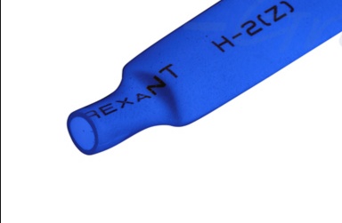 Термоусаживаемая трубка ТУТнг 1,0/0,5 синяя 1 м REXANT 20-1005 20-1005 (кратно 50)