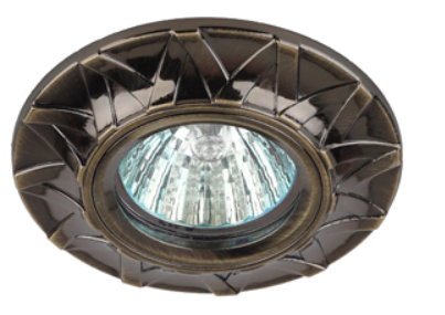 Светильник точечный ЭРА свет-к KL68 SB  литой MR16,12V/220V, 50W бронза (100/1000)