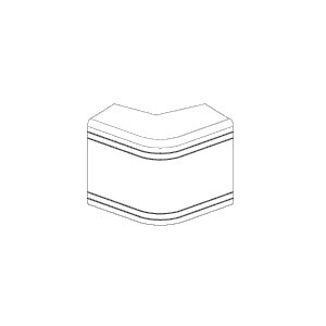 DKC  NEA  Угол 100x60  (90°)  внешний неизменяемый белый 01813