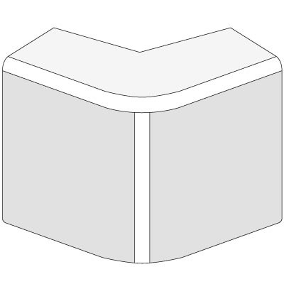 DKC  AEM  Белый  Угол внешний  50x20 00656