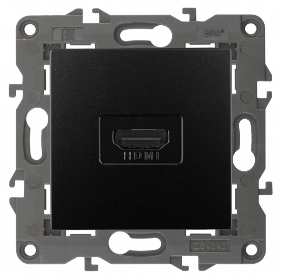 ЭРА  Elegance  Антрацит  Розетка HDMI, IP20 14-3114-05
