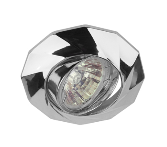 Светильник ЭРА KL65A CH  литой пов. MR16,12V/220V, 50W хром
