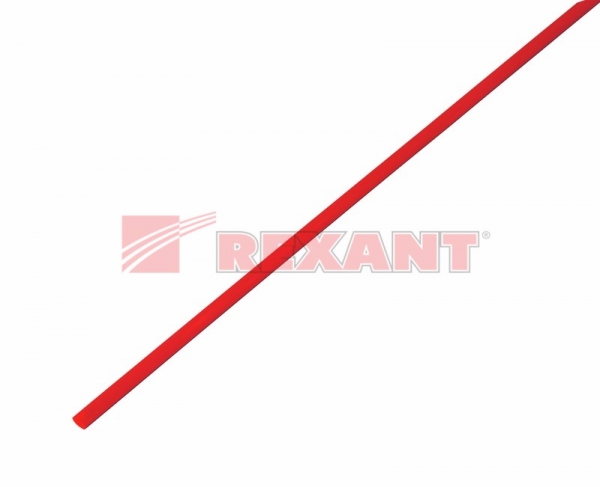 Трубка ТУТнг   3/1,5 красная 1 м  REXANT 20-3004