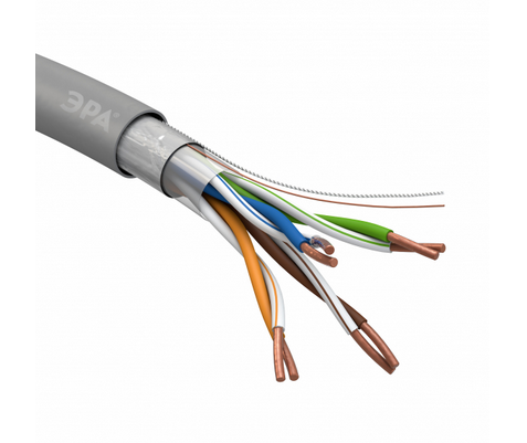 F/UTP 4x2x24 AWG Cat5e CU PVC 305 м кабель витая пара ЭРА