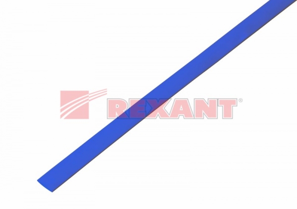 8.0 / 4.0 мм 1м термоусадка синяя  REXANT 20-8005