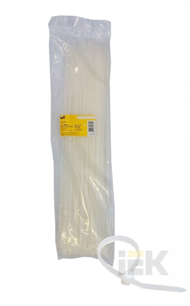Хомут (стяжка) нейлон  4.8 х 450  бел.  (100шт)  IEK UHH31-D048-450-100
