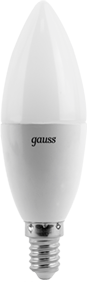 Светодиодная лампа  Gauss  С37   6.5Вт  150-265В  4100К  E14