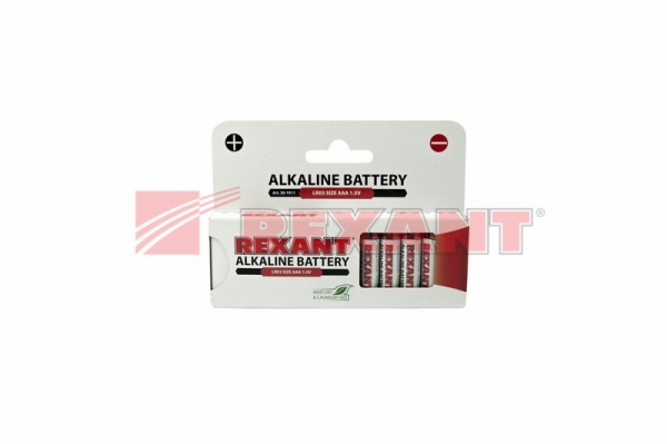 Элемент питания AAA/LR03 "REXANT"1,5 V 1200 mAh 12шт алкалиновая 30-1011