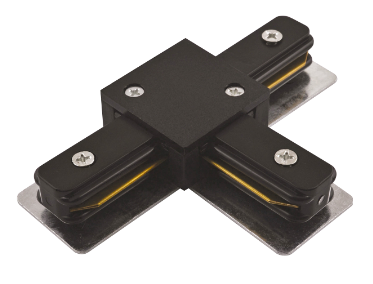 Коннектор черный T-образный Jazzway PTR CT-BL 