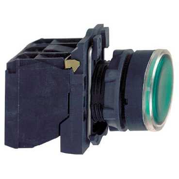 Кнопка Schneider Electric TE-IMCI XB5AW33M5   22мм 230-240В зелёная с подсветкой