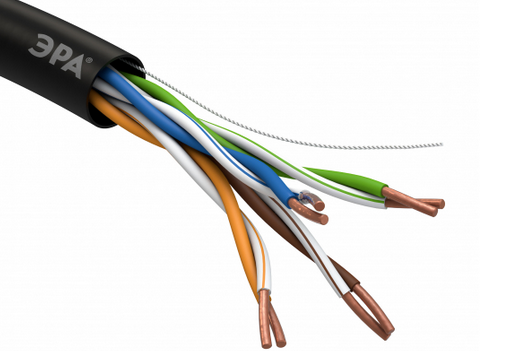 U/UTP 4x2x24AWG Cat5e CU PE OUTDOOR 305м SIMPLE Кабель витая пара ЭРА