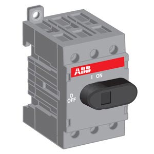 Выключатель-разъеденитель ABB  3П  25А  на DIN-рейку и монтажную плату  (без ручки и прех.)  OT25F3