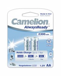 Аккумулятор CAMELION  ALWAYS READY R6 2300 mAh Ni-Mh BL-2 (кратно 2)