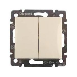 Legrand Valena  Слоновая Кость Переключатель механизм 2-клавишный 10А /774308