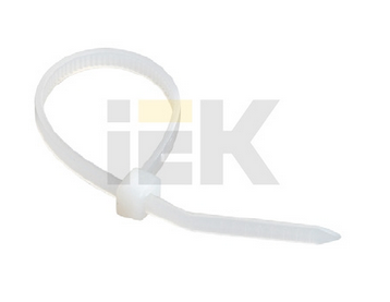 Хомут (стяжка) нейлон  2.5 х 120  бел.  (50шт)  IEK UHH20-D025-120-050