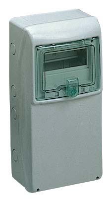 13190 ЩИТ KAEDRA IP65 8МОД С ПЛОСК ПАНЕЛЬЮ