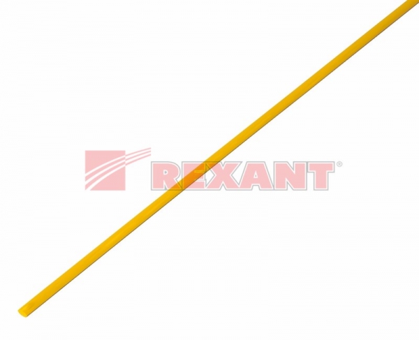1.0 / 0.5 мм 1м термоусадка желтая  REXANT 20-1002 (кратно 50)