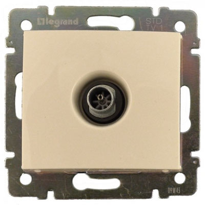 Legrand Valena  Слоновая Кость Розетка механизм TV оконечная 10dB  /774330 (кратно 1)