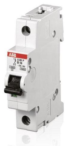 Выключатель автоматический  1П  16А  характеристика B  25кА  ABB   S201P B16