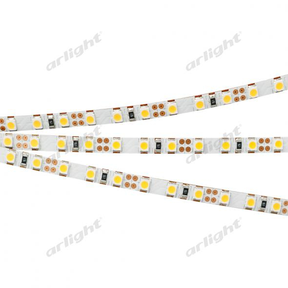 Лента светодиодная Arlight IP33  12V  9,6 Вт/м 6000K RT 2-5000 12V White6000 5mm 2x (3528, 600 LED, LUX) (кратно 5)