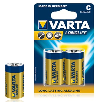 Элемент питания VARTA 4114.113.412 (4114.101.412) "LongLife " LR14 BP2 (кратно 2)