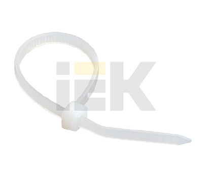 Хомут (стяжка) нейлон  3.6 х 250  бел.  (500шт)  IEK UHH31-D036-250-500