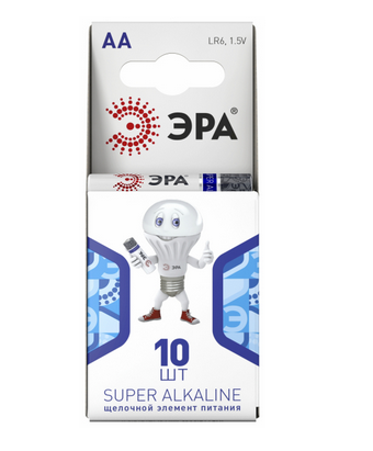 Элемент питания ЭРА  LR6 BL10 (кратно 10)