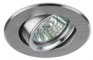 Светильник точечный ЭРА свет-к KL58А SL алюминевый  MR16,12V/220V, 50W  серебро (5/100/2000)