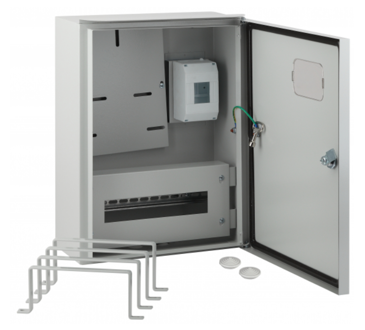 Щит ЩУ-3Н-12 (480х350х165) IP55 с кронш. для крепления к столбу ЭРА