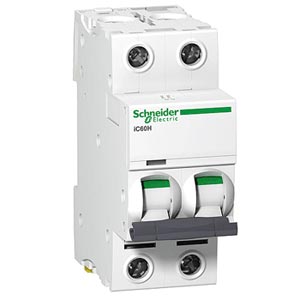 Выключатель автоматический  2П 40A  характеристика B iC60H  Schneider Electric  (аналог Multi9 24731)  A9F88240
