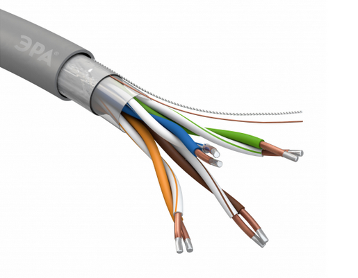 F/UTP 4x2x24AWG Cat5e CU PVC 305 м SIMPLE (21)  кабель витая пара ЭРА