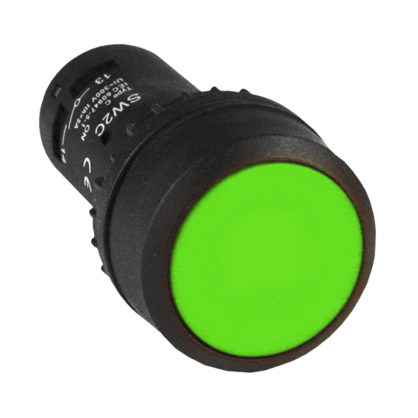 Кнопка EKF SW2C-11, зеленая 