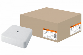 Коробка распаячная КР 75х75х20 ОП белая IP40 TDM