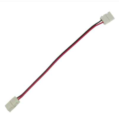 Коннектор Ecola LED strip connector соединительный кабель с двумя 2-х конт. зажимными разъемами  8mm 15 см. уп. 3 шт./SC28C2ES