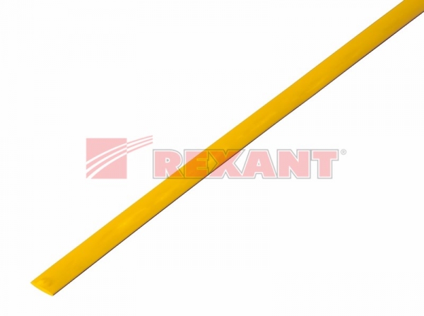 4.0 / 2.0 мм 1м термоусадка желтая  REXANT 20-4002