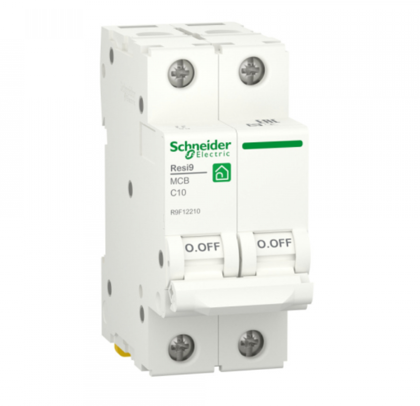Выключатель автоматический  2П  10А  характеристика C  6кА Schneider Electric Resi9 R9F12210
