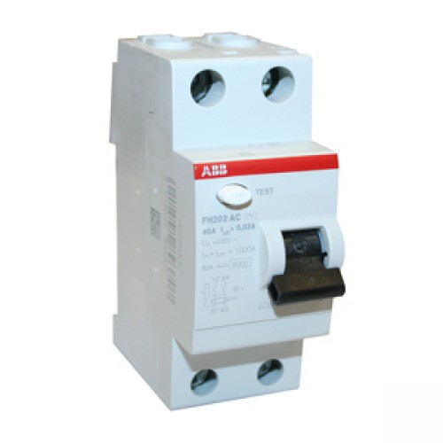 Устройство защитного отключения  2П  40А  30мА  ABB  FH202  тип АС  2CSF202004R1400