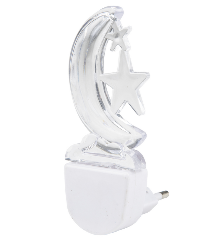 Ночник без выключателя белый Uniel DTL-315 Месяц/White