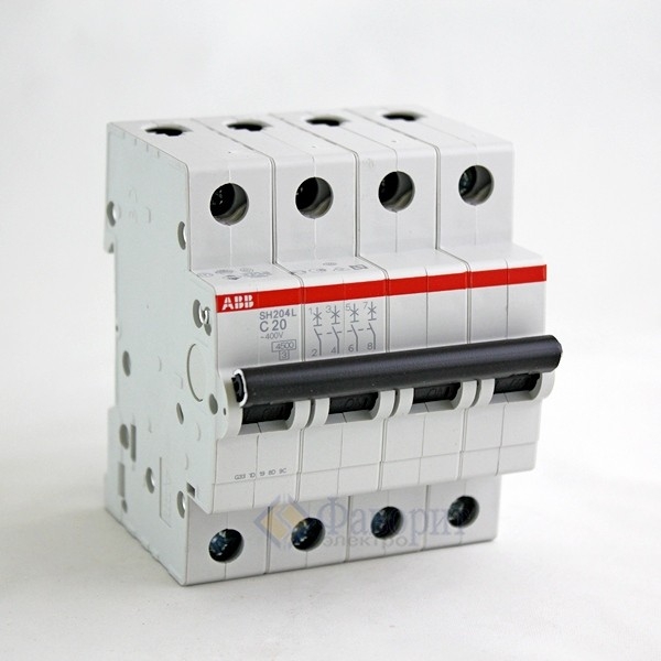 ABB Автомат.выкл-ль 4-полюсной SH204 B63 /2CDS214001R0635/