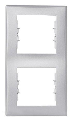 Schneider Electric Sedna Алюминий Рамка 2-местная вертикальная SDN5801160