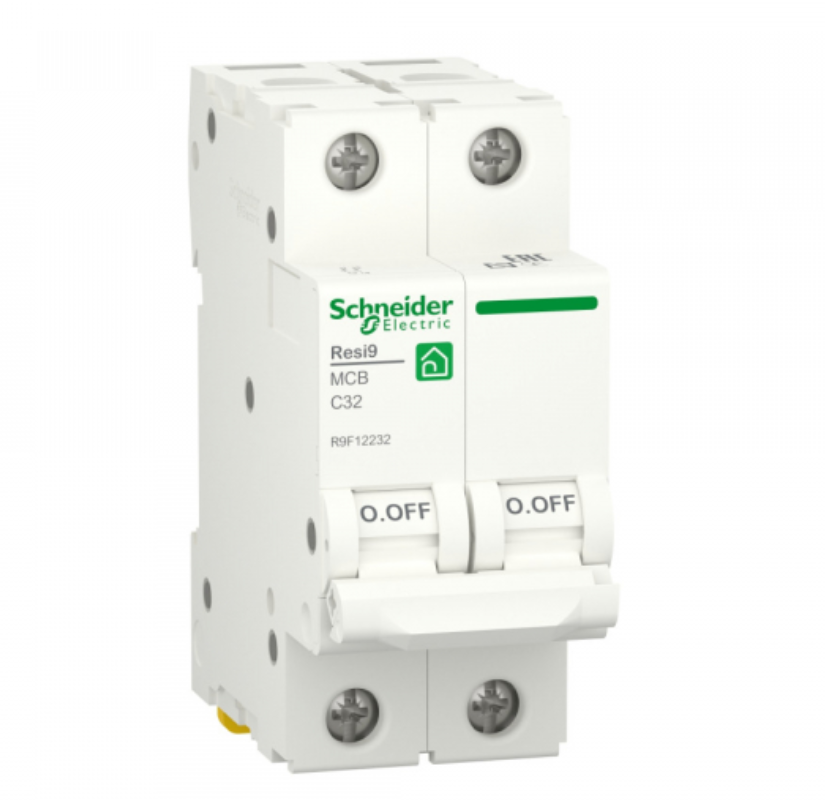 Выключатель автоматический  2П  32А  характеристика С  6000A (АВ) RESI9 Schneider Electric R9F12232