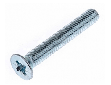 Винт DIN965 с потайной головкой оцинкованный М6х50 (40 шт) - коробка с ок. Tech-Krep